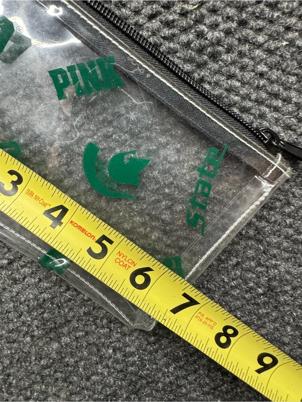 MSU Accessory Lanyard with Clear ID Pouch - Green/Black